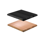 自然材つき板（モアビ）ゴムの木ランバーコア材オーディオボード　AB-333