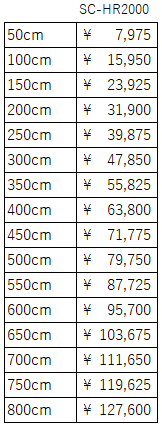 SC-HR2000i7250~/50cm@؂蔄肢܂j